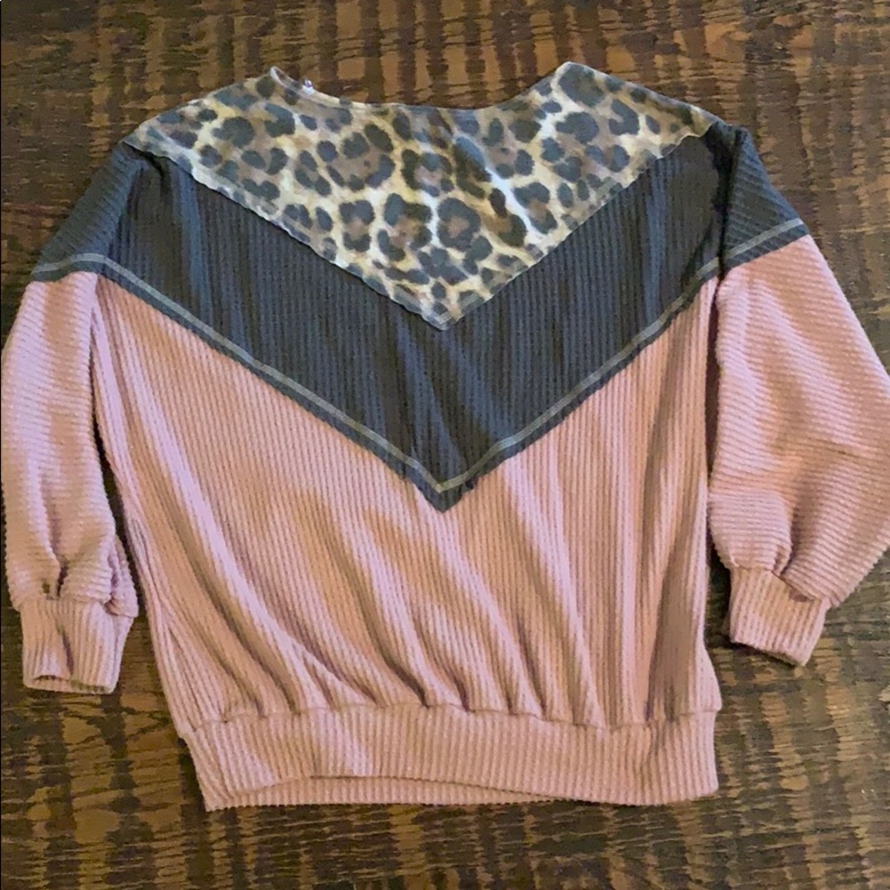 Waffle knit top